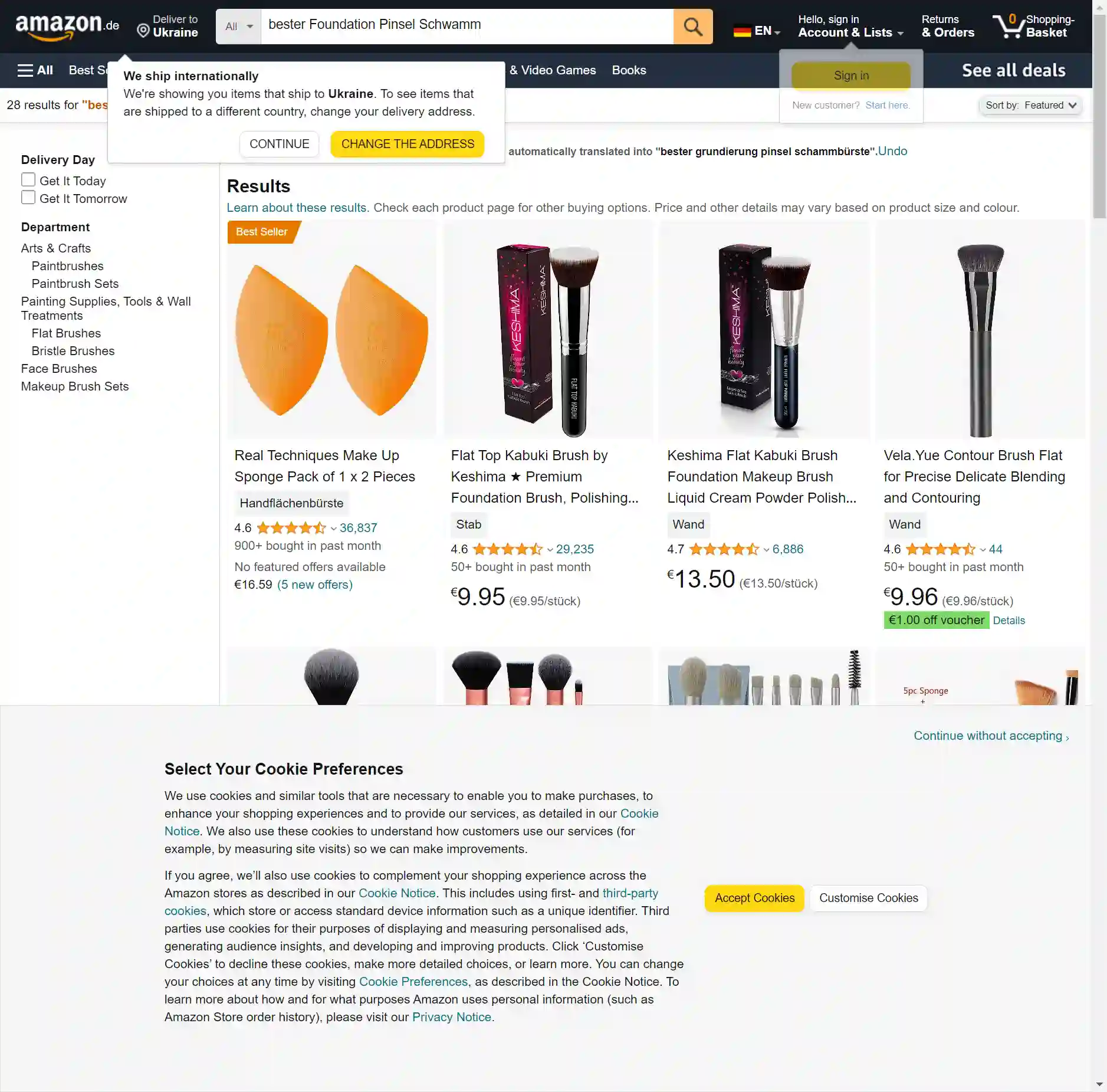 Die Kombination der Schlüsselwörter bester Foundation Pinsel Schwamm könnte zu einem Artikel mit dem Titel Die 8 besten Foundation Pinsel und Schwämme im Test führen.