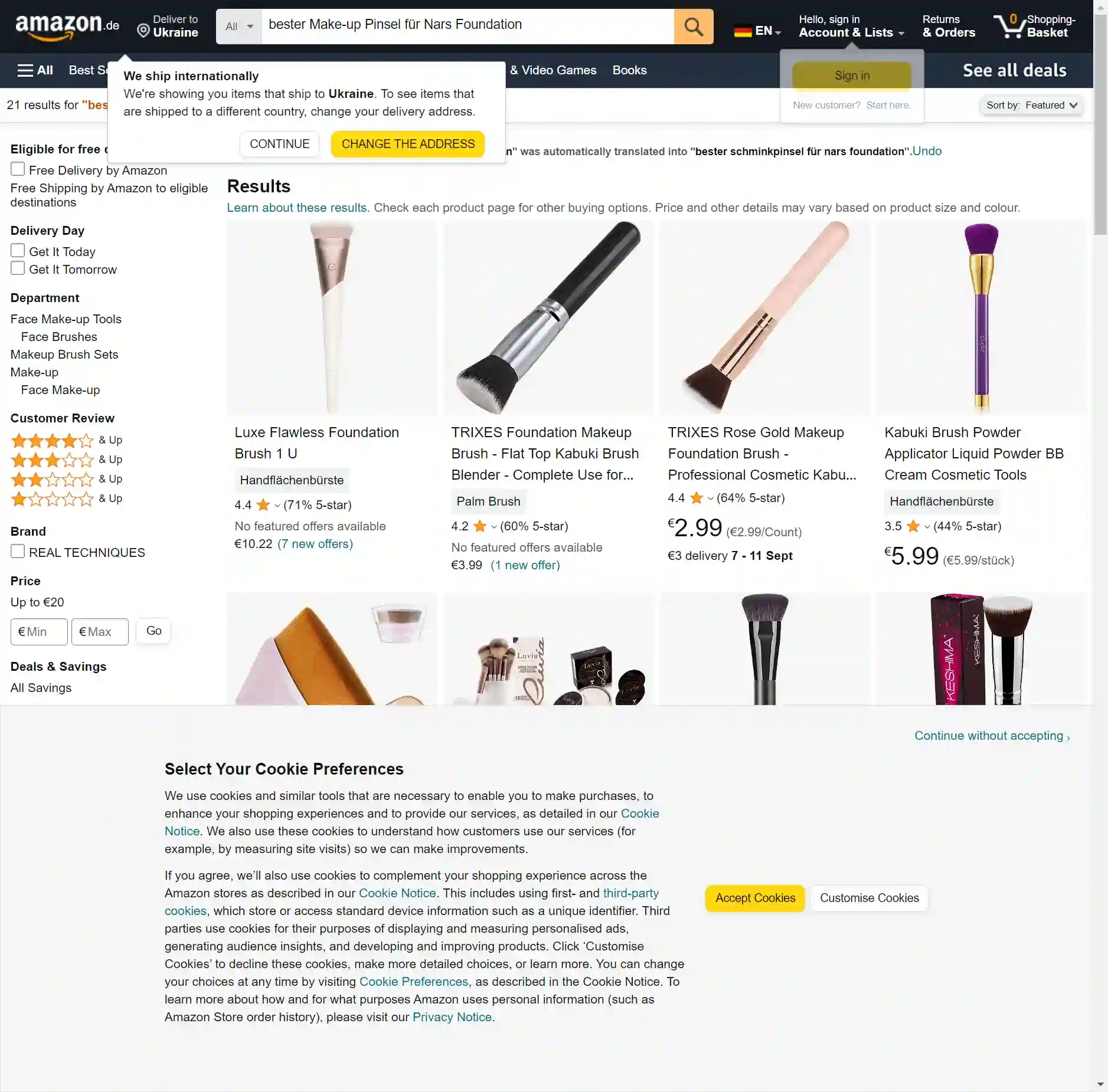 Die 8 besten Make-Up Pinsel für die Nars Foundation im Test