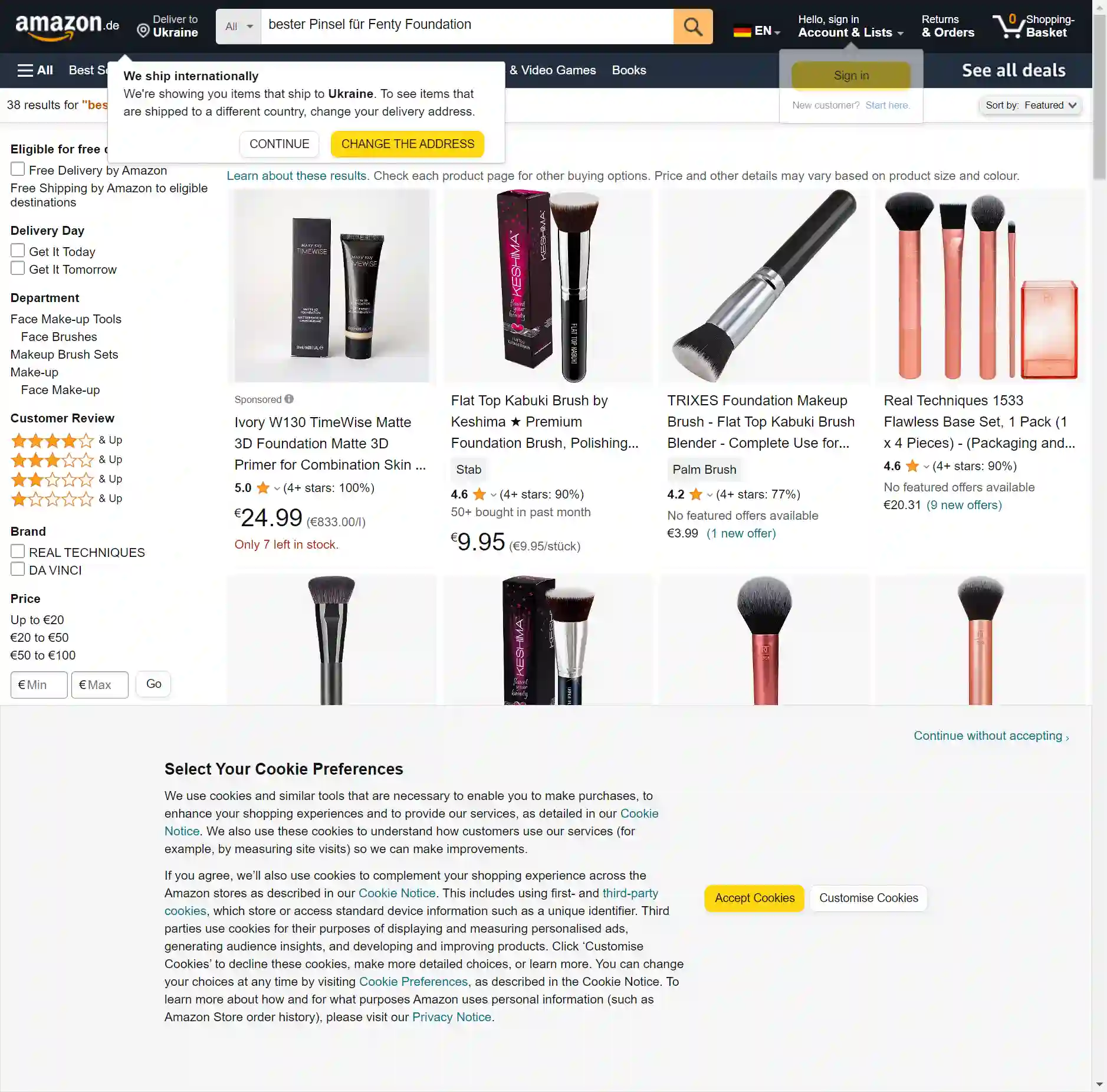 Bester Pinsel für Fenty Foundation: 8 Produkte im Test