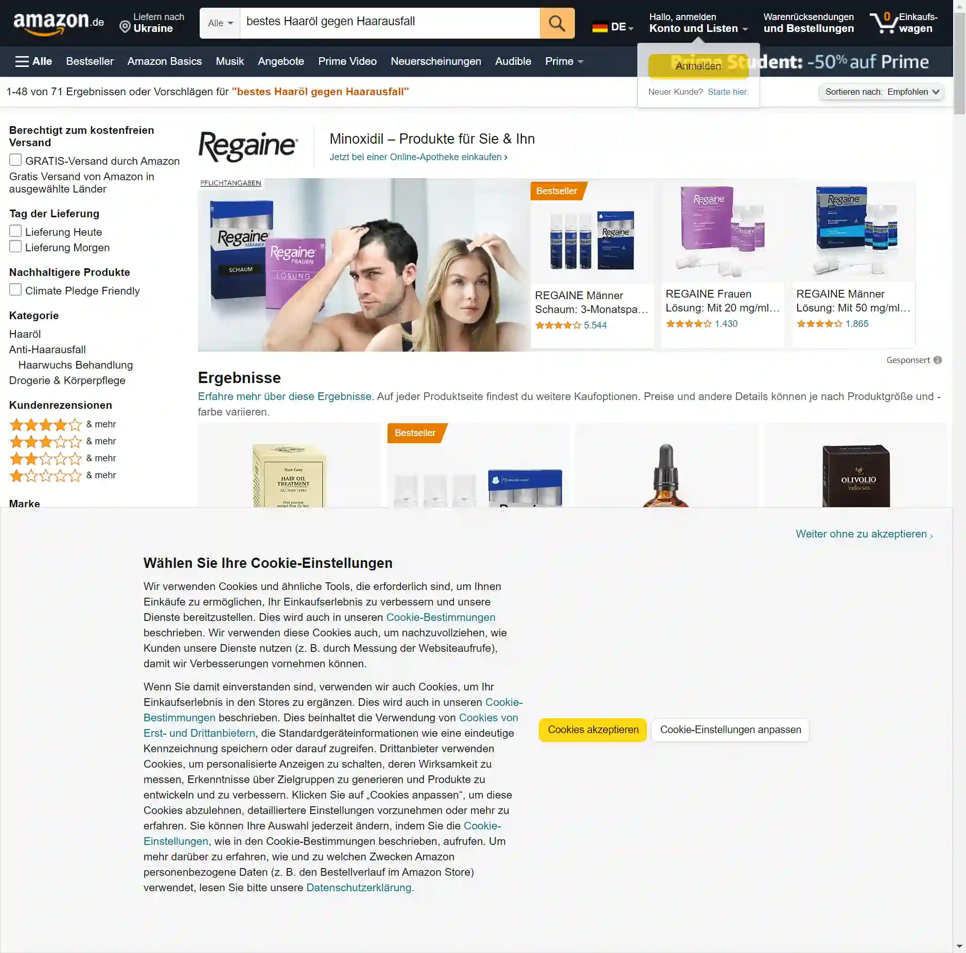 Die besten Haaröle gegen Haarausfall: 8 Produkte im Test